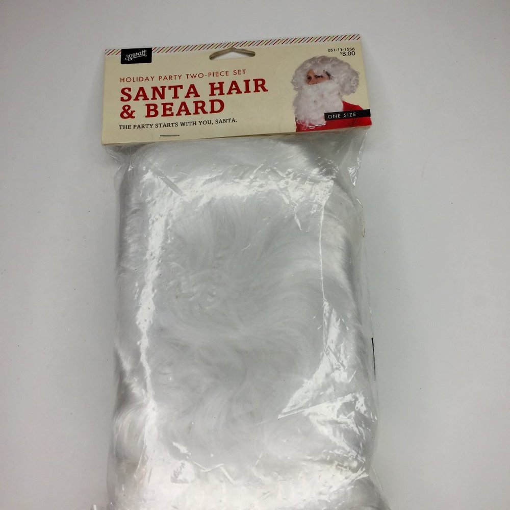 30 Watt Nwt Santa Hair  Beard One Size